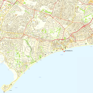 Street Map Of Bournemouth Where Is Bournemouth? - Free Map Including The Seafront, Beaches, Piers And  Town Centre.